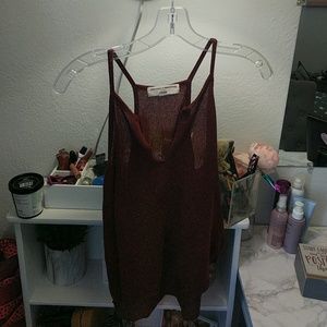 Red sweater tank